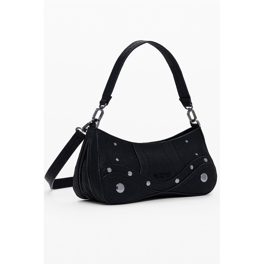 Desigual Black Polyurethane Women Handbag - ClickThatClicks 