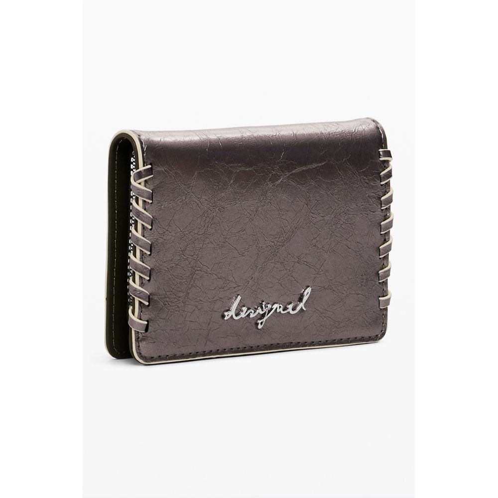 Desigual Bronzo Polyurethane Women Wallet - ClickThatClicks 