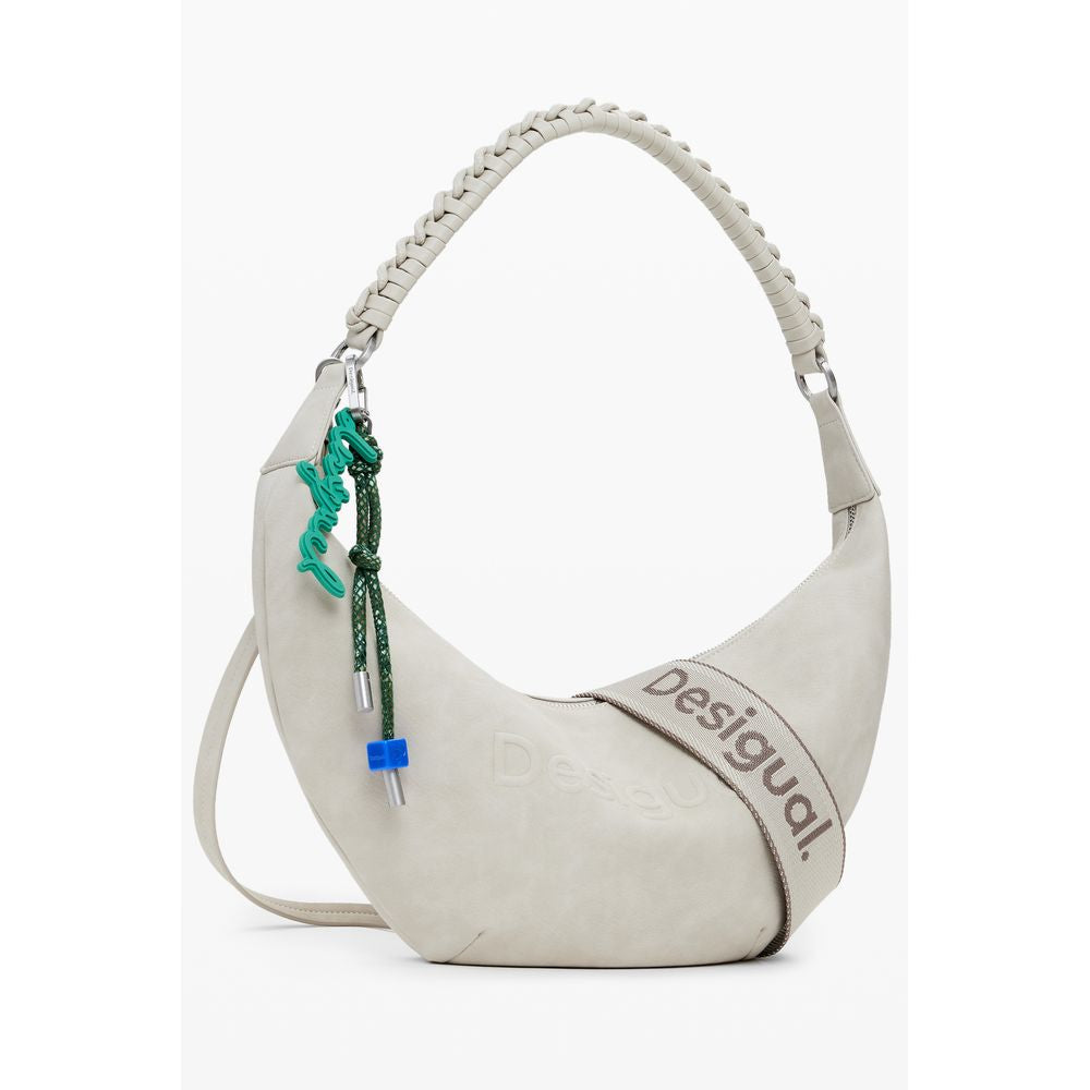 Desigual Beige Polyurethane Women's Handbag - ClickThatClicks 