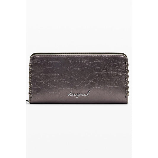 Desigual Bronze Polyurethane Women Wallet - ClickThatClicks 
