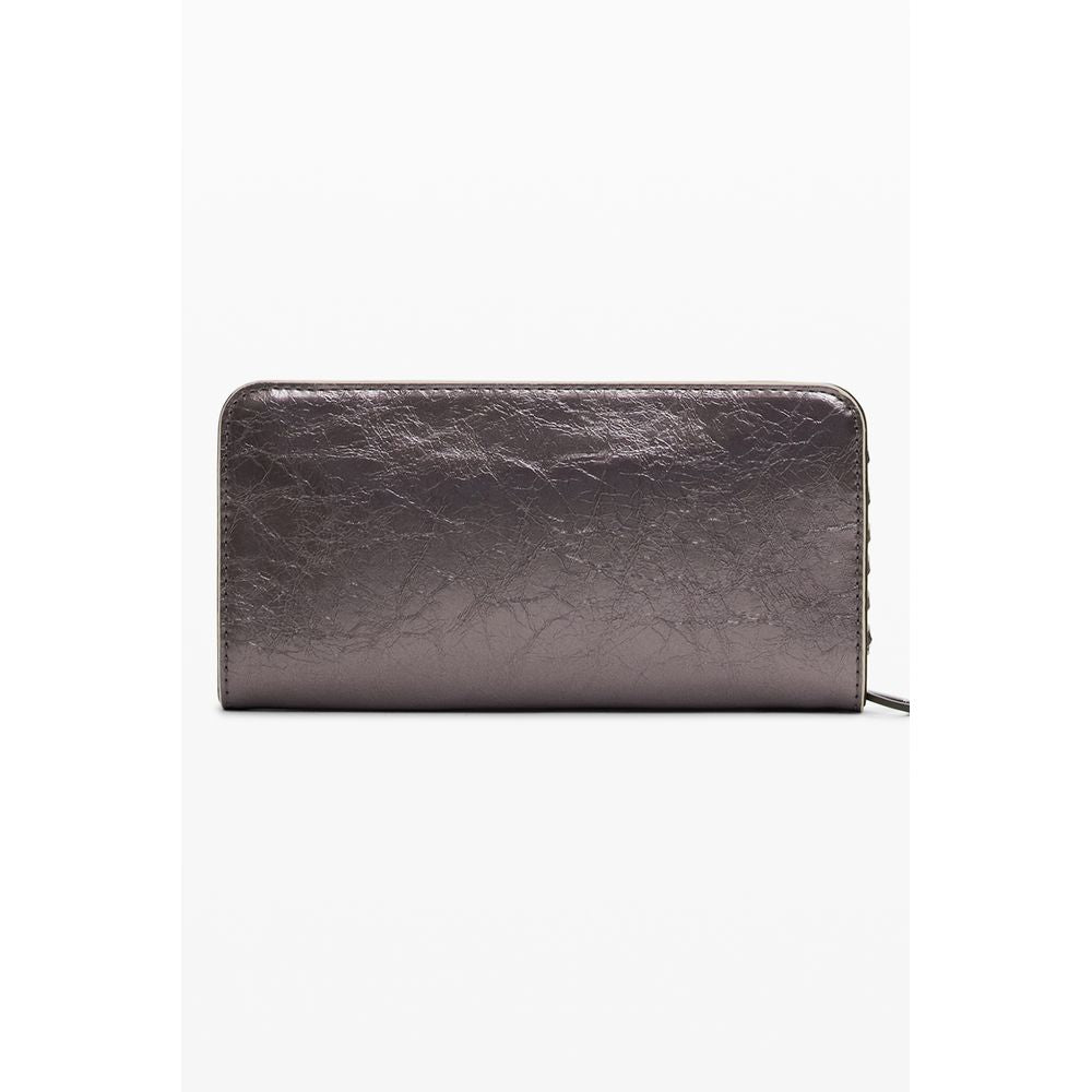 Desigual Bronze Polyurethane Women Wallet - ClickThatClicks 
