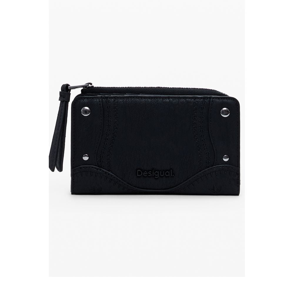 Desigual Nero Poliuretano Women Wallet - ClickThatClicks 