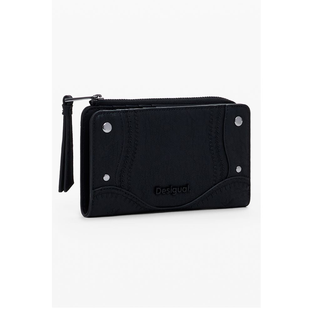Desigual Nero Poliuretano Women Wallet - ClickThatClicks 