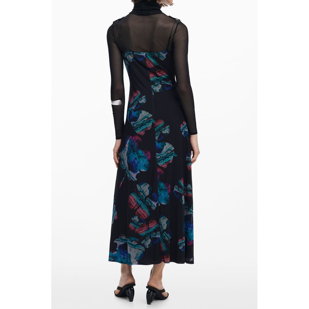 Desigual Nero Polyester Woman Dress - ClickThatClicks 