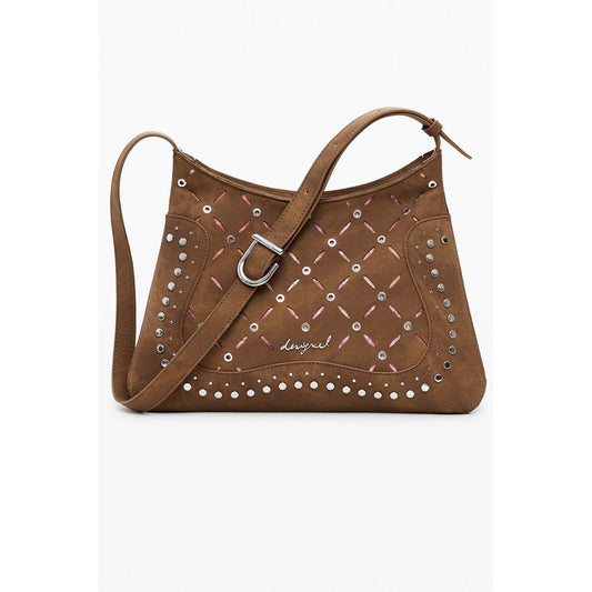 Desigual Marrone Poliuretano Women Backpack - ClickThatClicks 