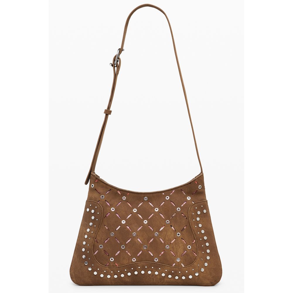 Desigual Marrone Poliuretano Women Backpack - ClickThatClicks 