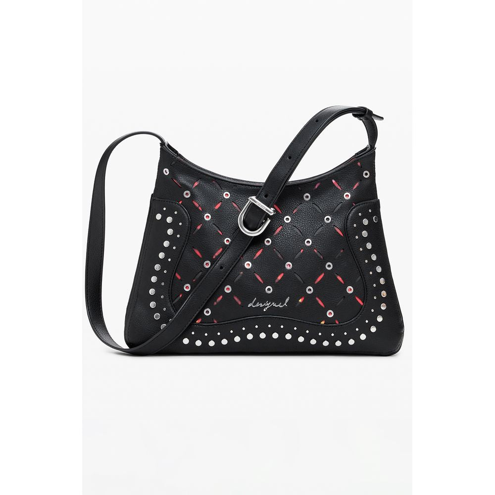 Desigual Black Polyurethane Women's Shoulder Bag - ClickThatClicks 