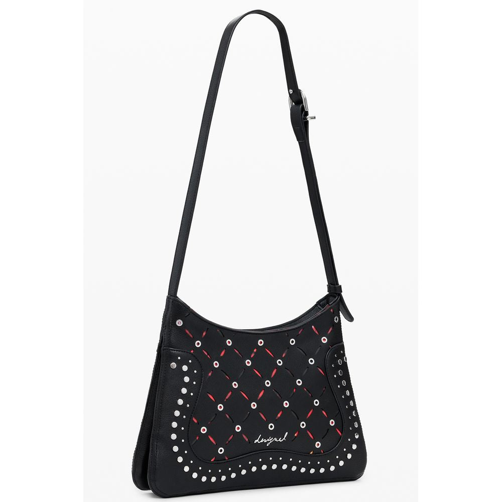 Desigual Black Polyurethane Women's Shoulder Bag - ClickThatClicks 
