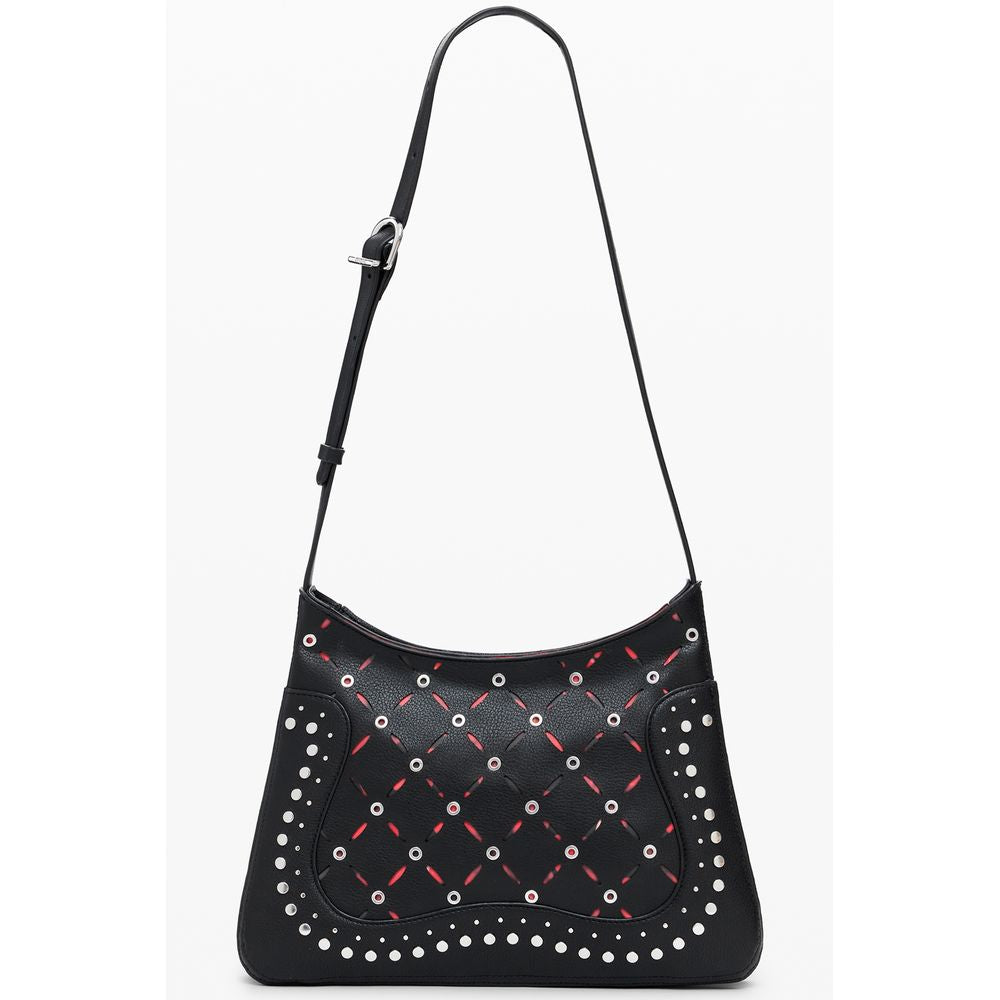 Desigual Black Polyurethane Women's Shoulder Bag - ClickThatClicks 