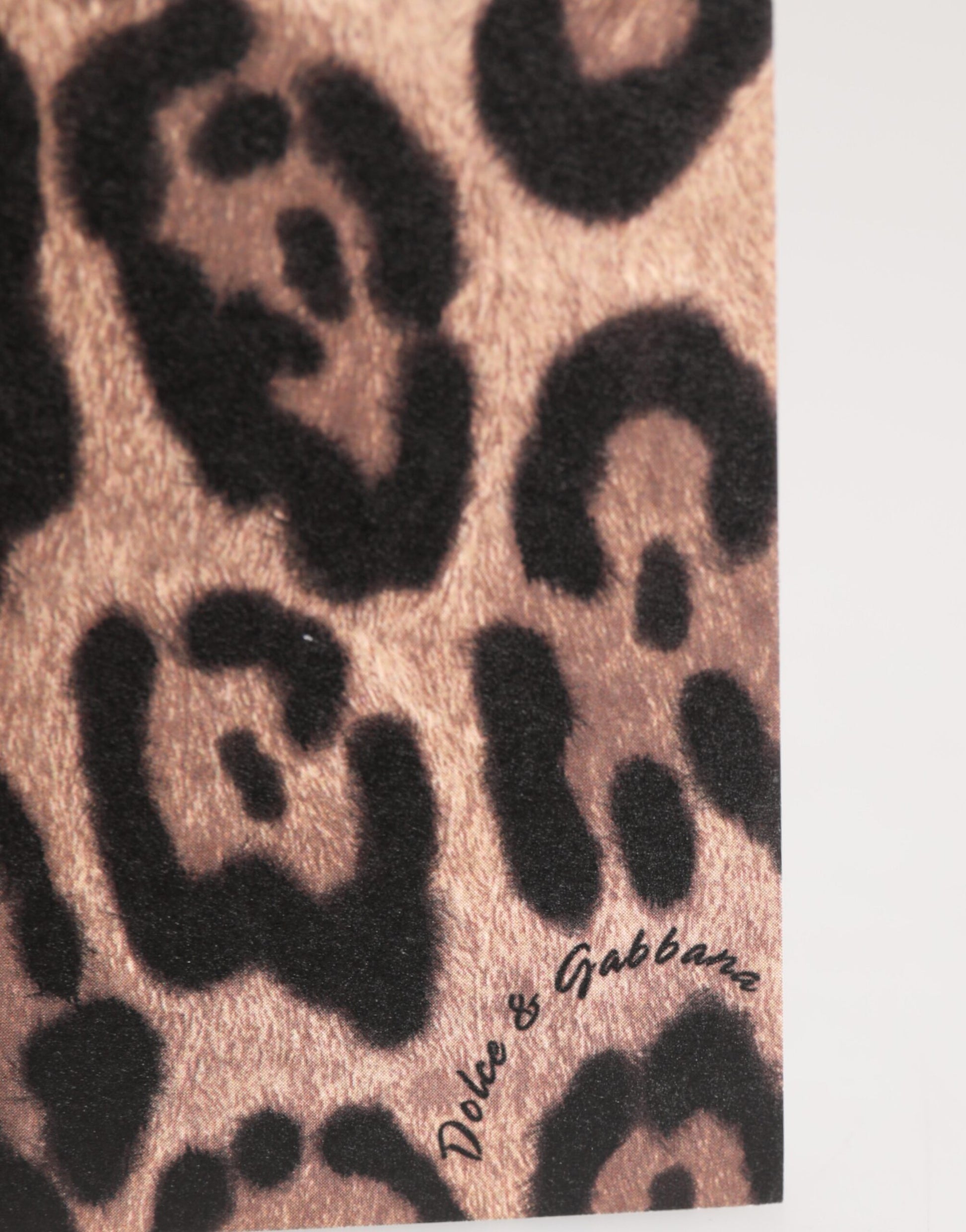 Dolce & Gabbana Multicolor Leopard Print Envelope Paper Post Card Holder - ClickThatClicks 
