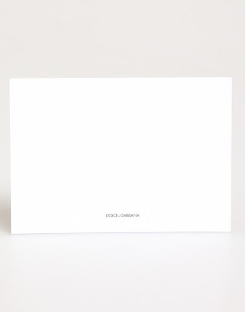 Dolce & Gabbana Multicolor Leopard Print Envelope Paper Post Card Holder - ClickThatClicks 