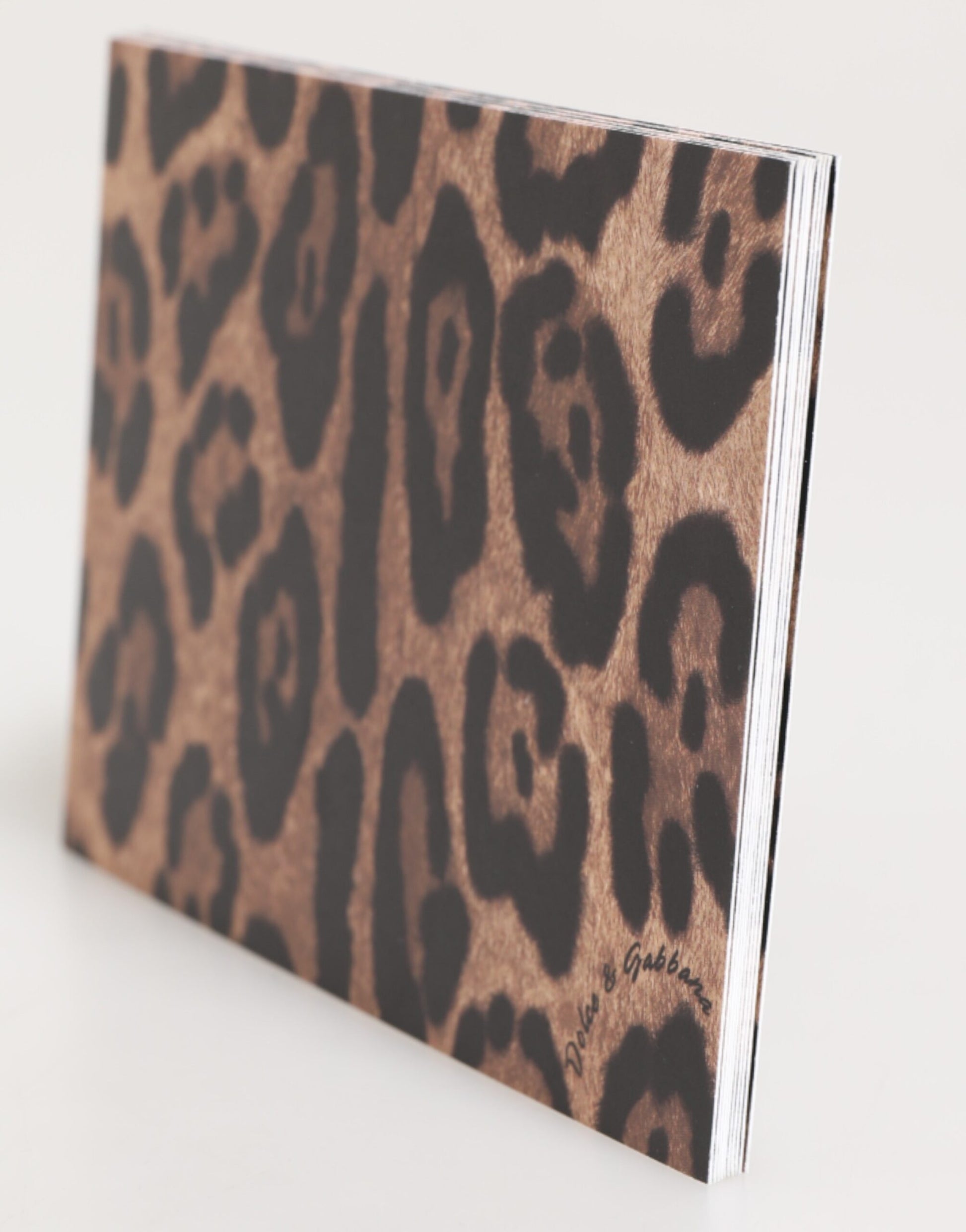Dolce & Gabbana Multicolor Leopard Print Envelope Paper Post Card Holder - ClickThatClicks 