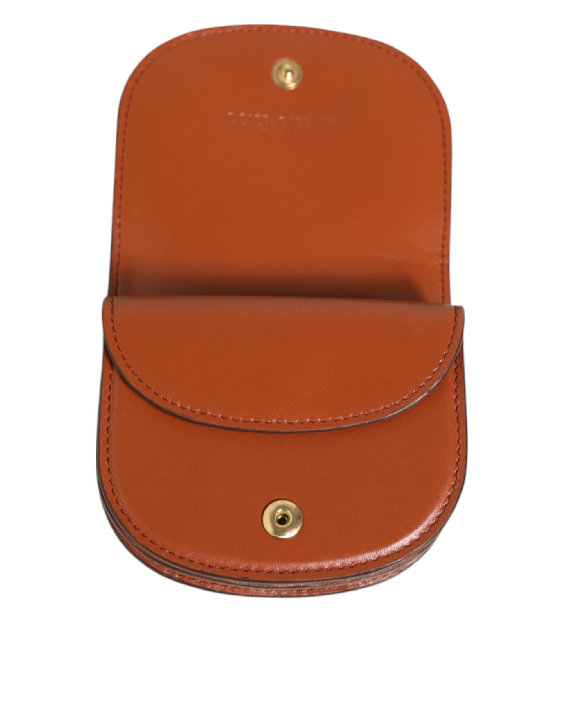 Dolce & Gabbana Brown Leopard Print Calf Leather Small Coin Purse Wallet - ClickThatClicks 