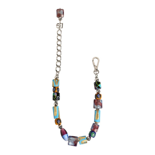 Dolce & Gabbana Multicolor Murano Glass Beads Brass Zamak Necklace - ClickThatClicks 
