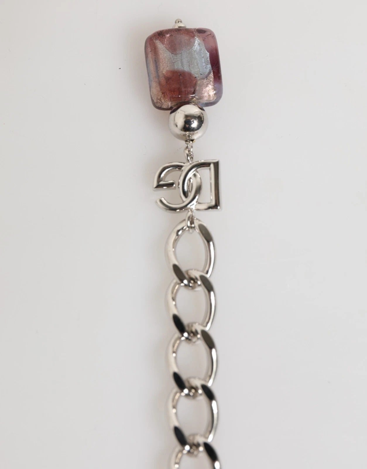 Dolce & Gabbana Multicolor Murano Glass Beads Brass Zamak Necklace - ClickThatClicks 