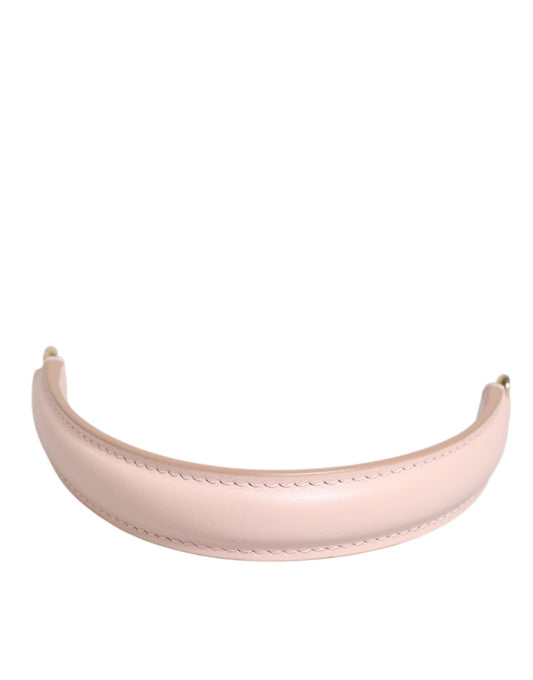 Dolce & Gabbana Strap Pink Leather Gold Tone Big Bag Handle Shoulder Strap - ClickThatClicks 