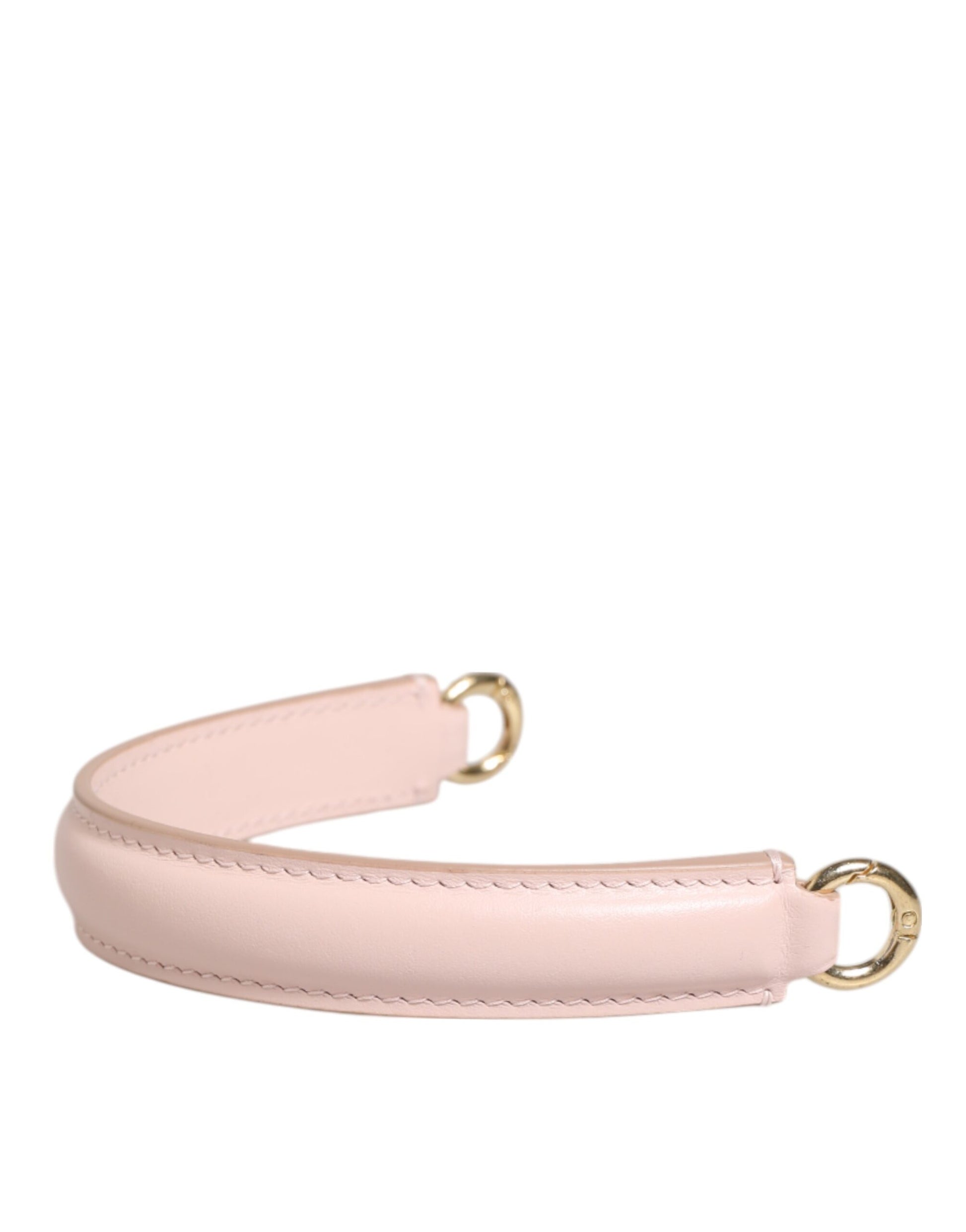 Dolce & Gabbana Strap Pink Leather Gold Tone Big Bag Handle Shoulder Strap - ClickThatClicks 