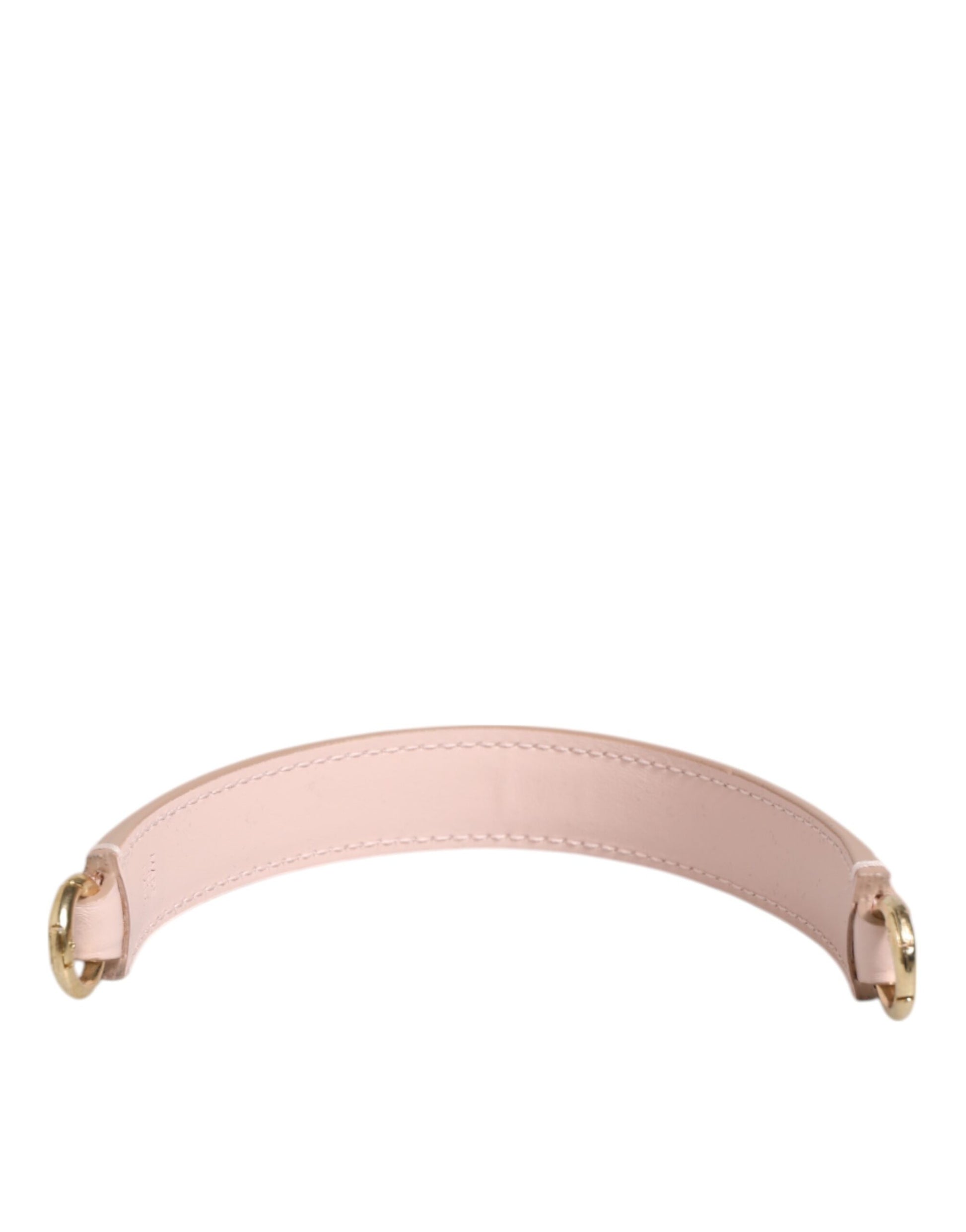 Dolce & Gabbana Strap Pink Leather Gold Tone Big Bag Handle Shoulder Strap - ClickThatClicks 