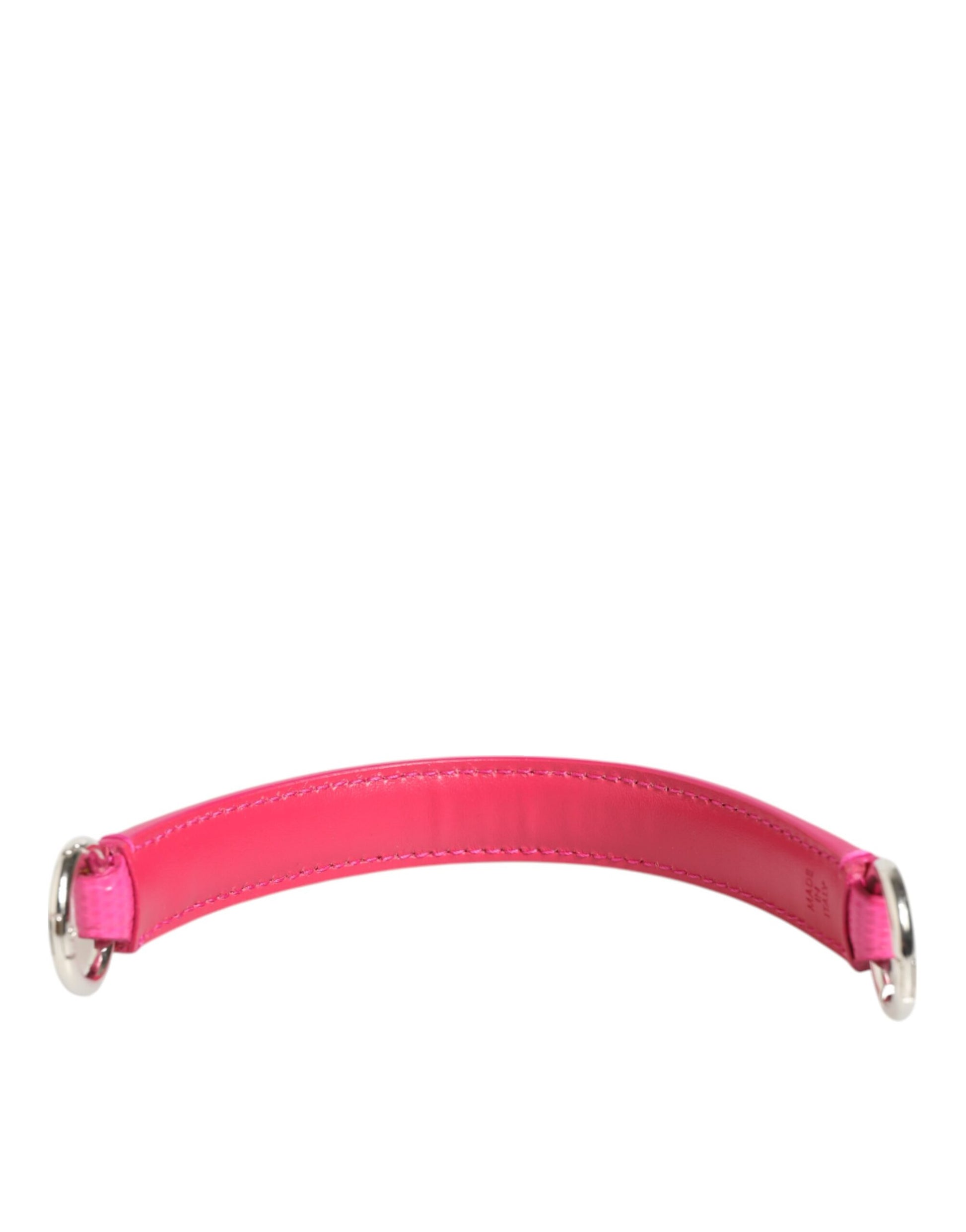 Dolce & Gabbana Pink Embellished Leather Bag Handle Women Shoulder Strap - ClickThatClicks 