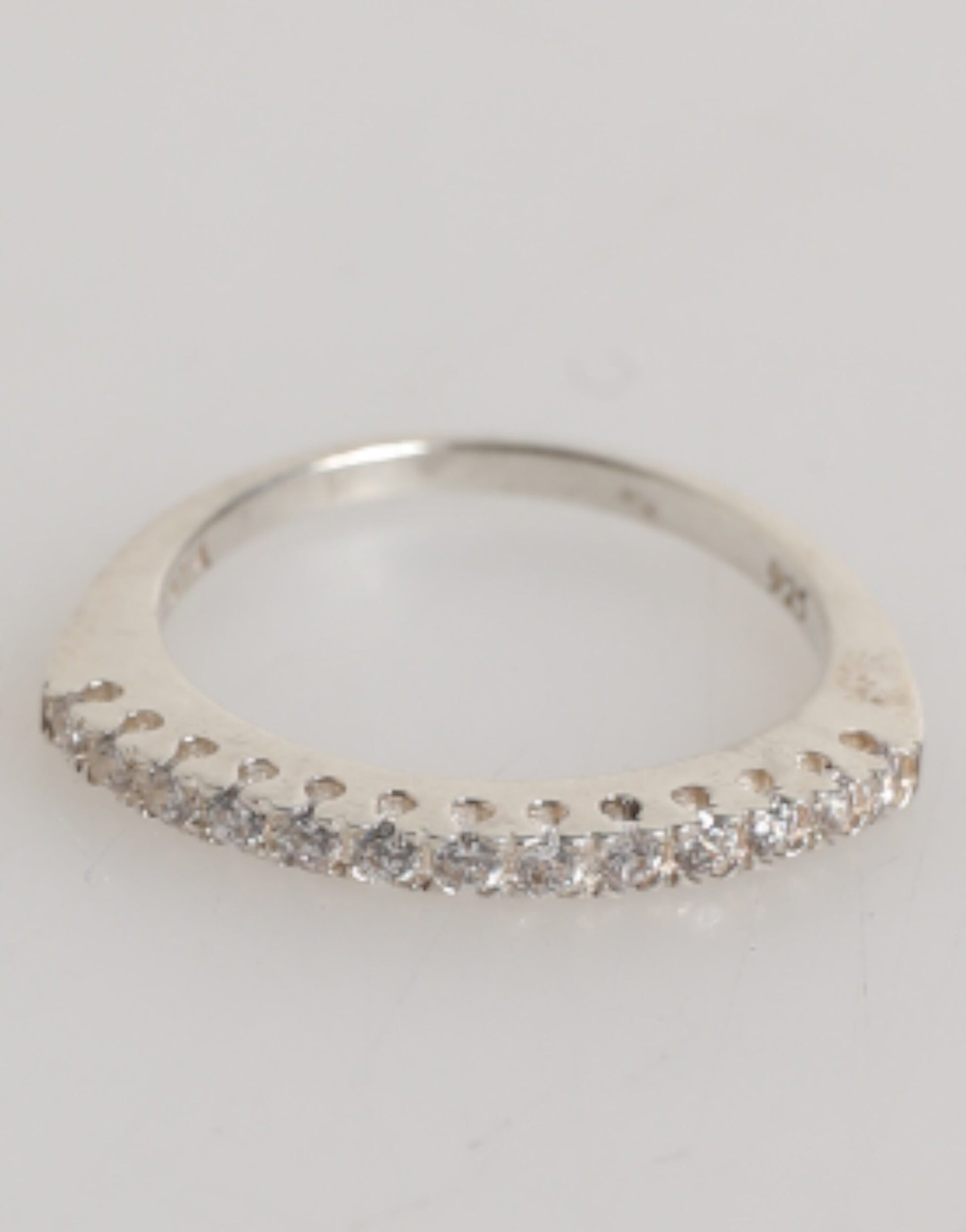 Nialaya Sterling Silver 925 Band Pave CZ Crystal Eternity Ring - ClickThatClicks 