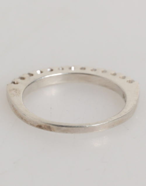 Nialaya Sterling Silver 925 Band Pave CZ Crystal Eternity Ring - ClickThatClicks 