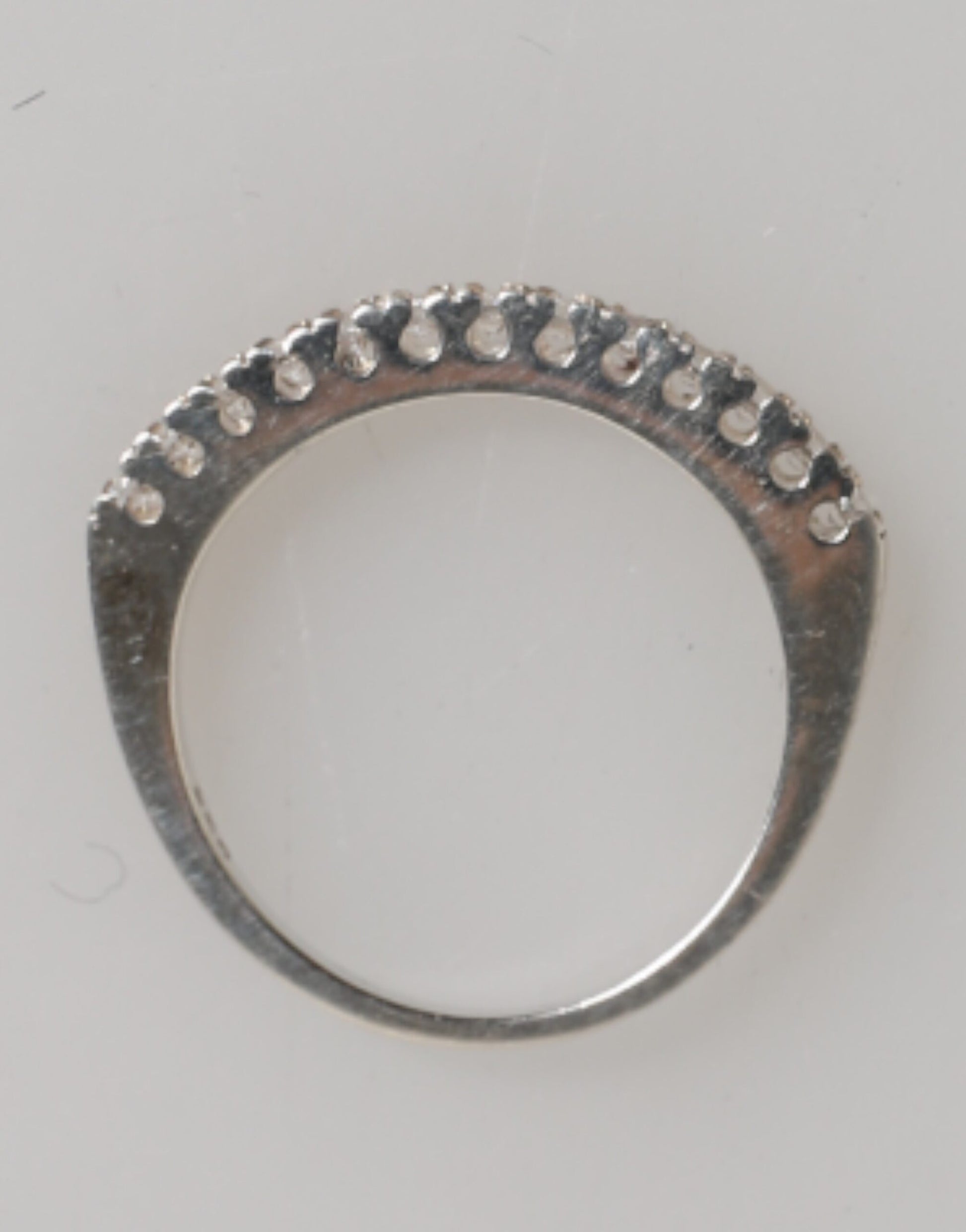 Nialaya Sterling Silver 925 Band Pave CZ Crystal Eternity Ring - ClickThatClicks 