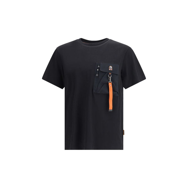 Parajumpers Black Cotton T-Shirt