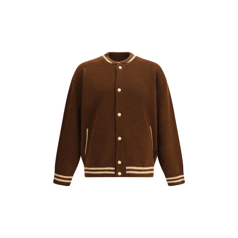 Laneus Brown Cashmere Bomber