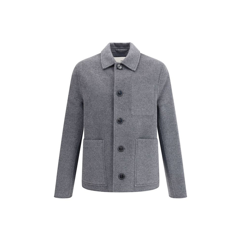 Ami Paris Gray Wool Coat