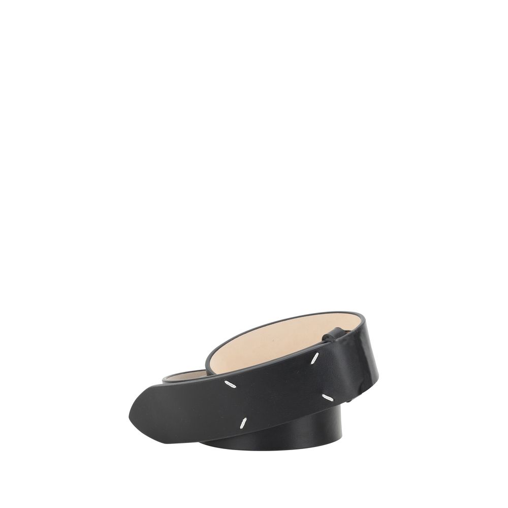 Margiela Black Calf Leather Bos Taurus Regular Belt