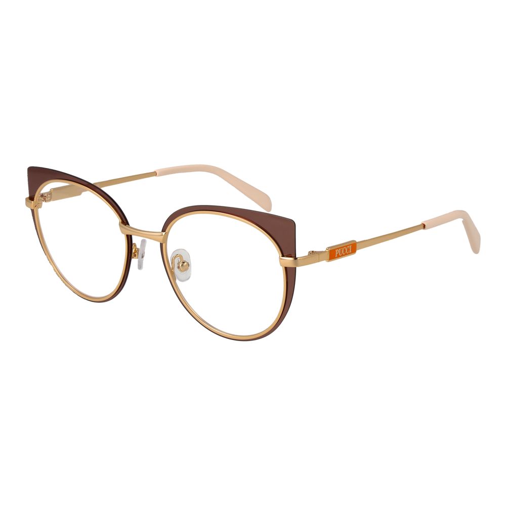 Emilio Pucci Brown Metal Glasses (Frames) - ClickThatClicks 