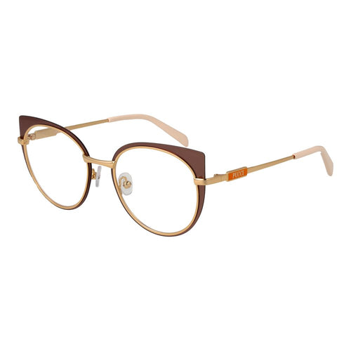Emilio Pucci Brown Metal Glasses (Frames) - ClickThatClicks 