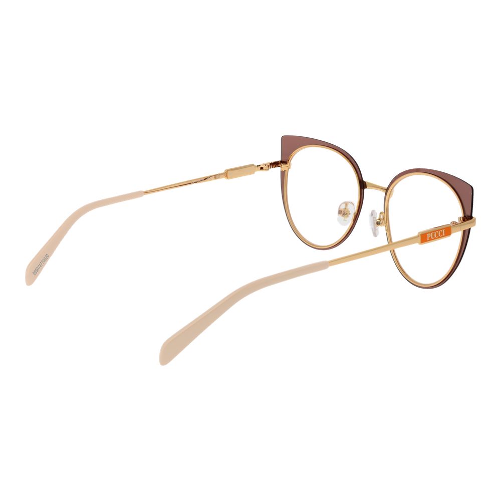Emilio Pucci Brown Metal Glasses (Frames) - ClickThatClicks 