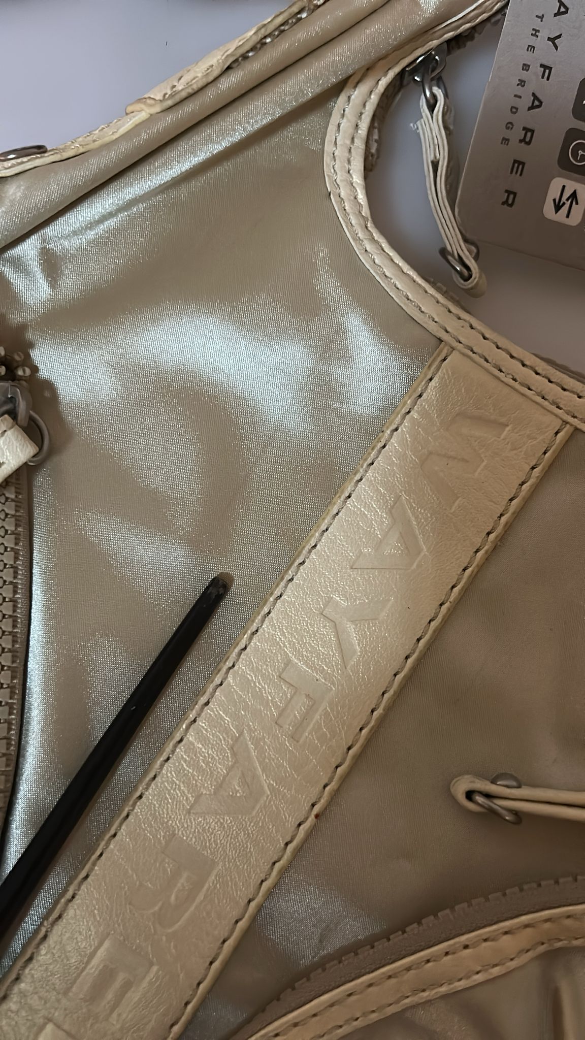 WAYFARER White Shoulder Crossbody Sling Fabric Purse - ClickThatClicks 