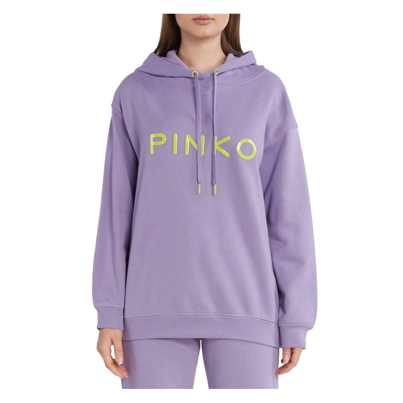 PINKO Purple Cotton Women Sweater