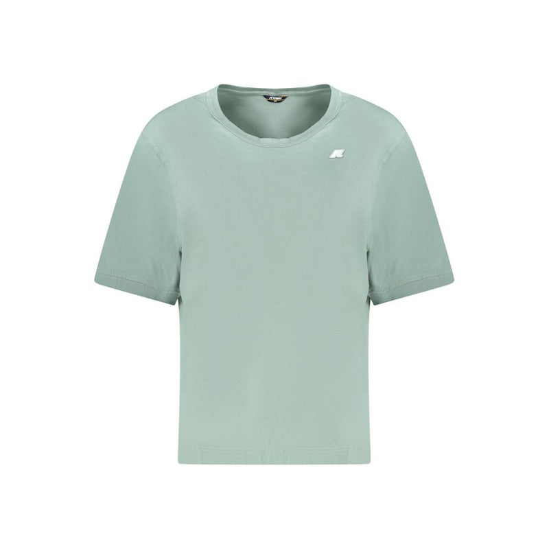 K-WAY Green Cotton Women T-Shirt