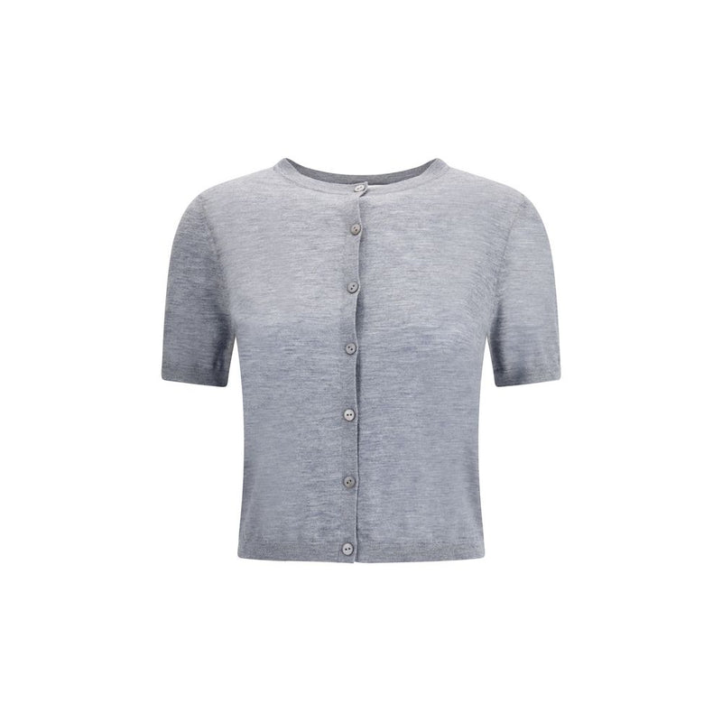 Lisa Yang Gray Cashmere Cardigan
