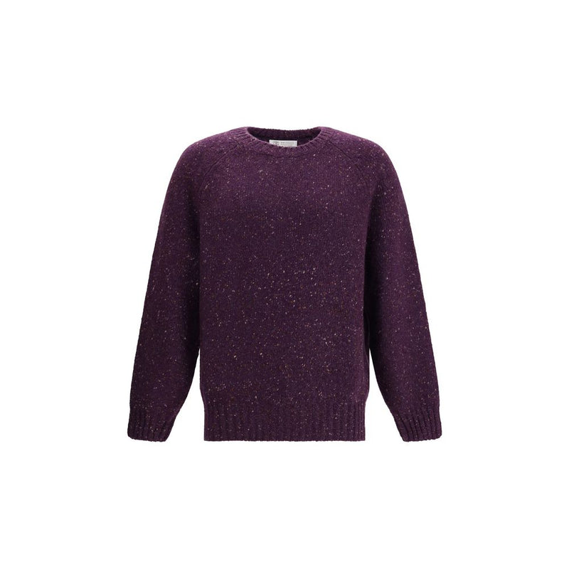 Brunello Cucinelli Purple Cashmere Sweatshirt
