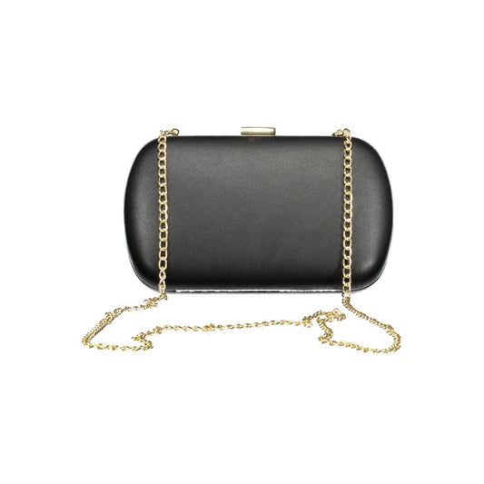 Mario Valentino Black Polyurethane Women Handbag - ClickThatClicks 
