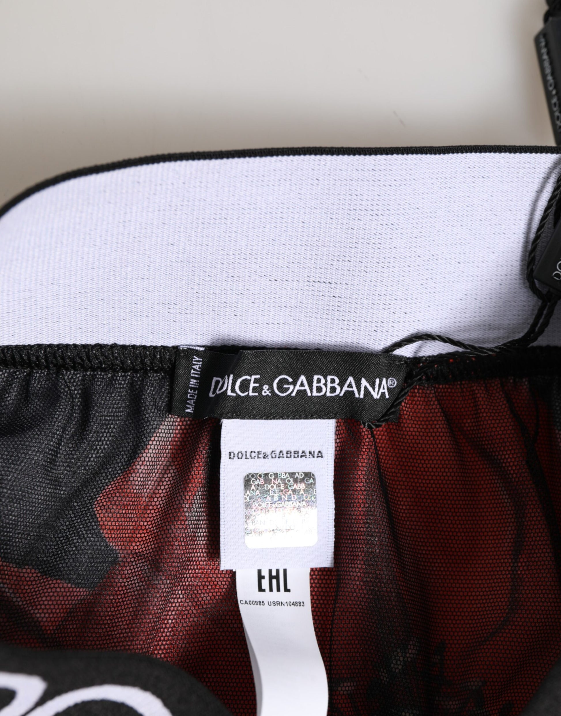 Dolce & Gabbana Black Floral Silk High Waist Panty Underwear - ClickThatClicks 