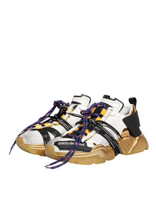 Dolce & Gabbana Multicolor Daymaster Low Top Sneakers Shoes - ClickThatClicks 