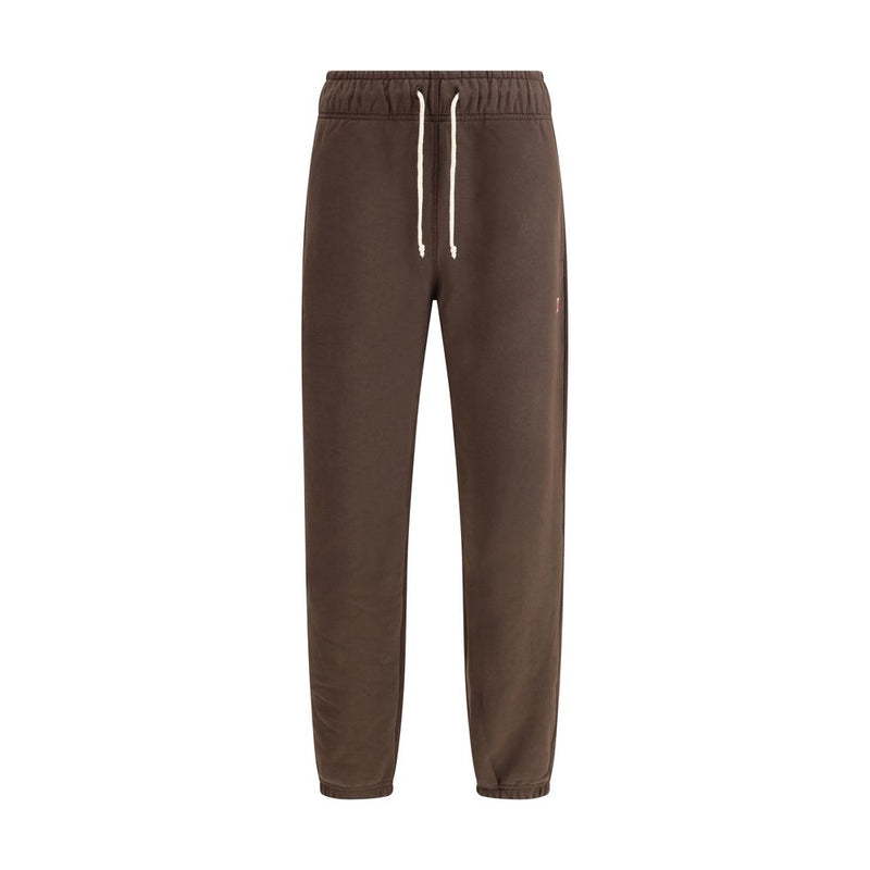 New Balance Elastic-waistband logo-patch track Pants