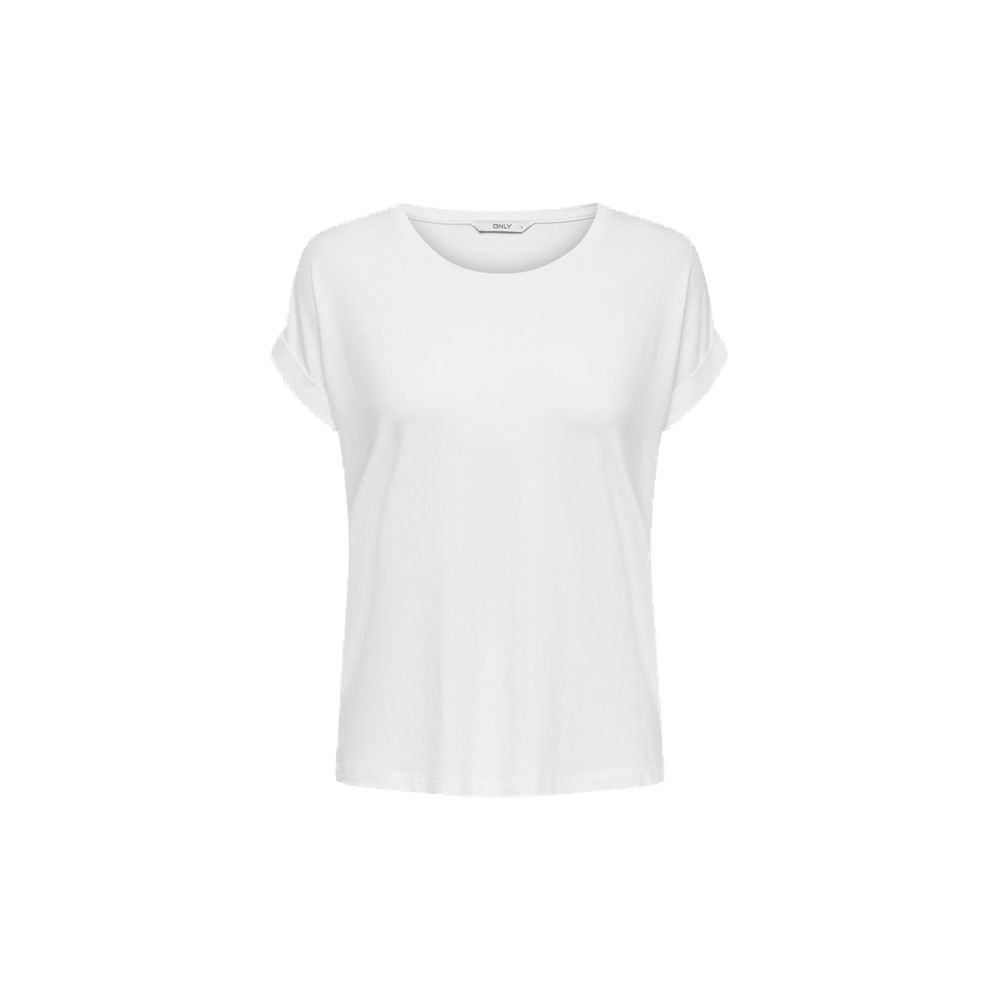 Only White Polyester T-Shirt - ClickThatClicks 