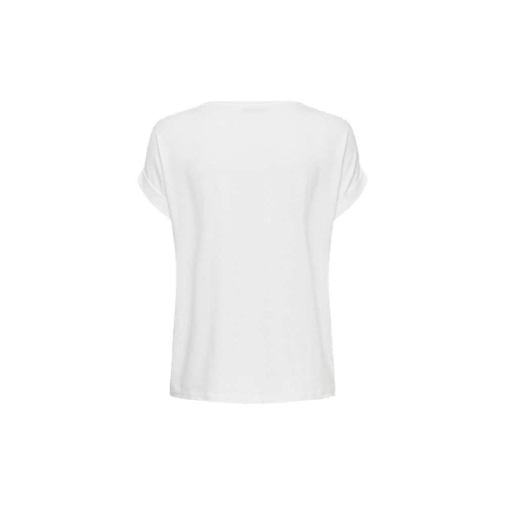Only White Polyester T-Shirt - ClickThatClicks 
