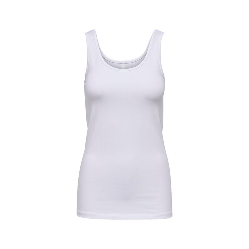 Only White Cotton Tank Tops