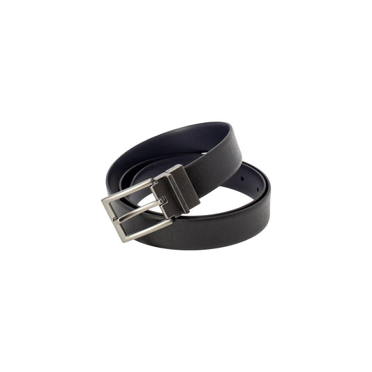 Antony Morato Black Leather Regular Belt - ClickThatClicks 