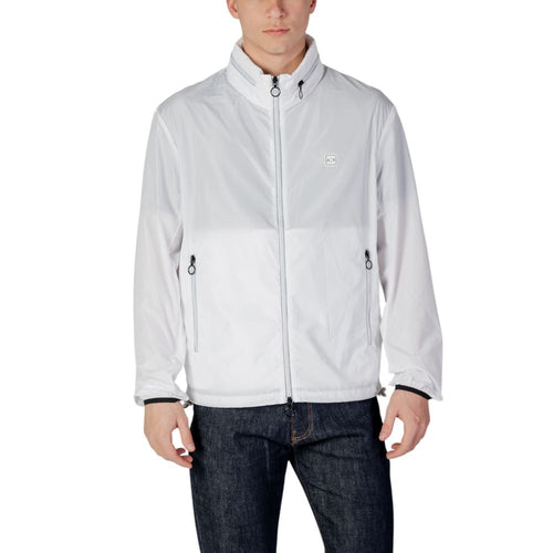 Armani Exchange White Polyester Shell Jacket - ClickThatClicks 