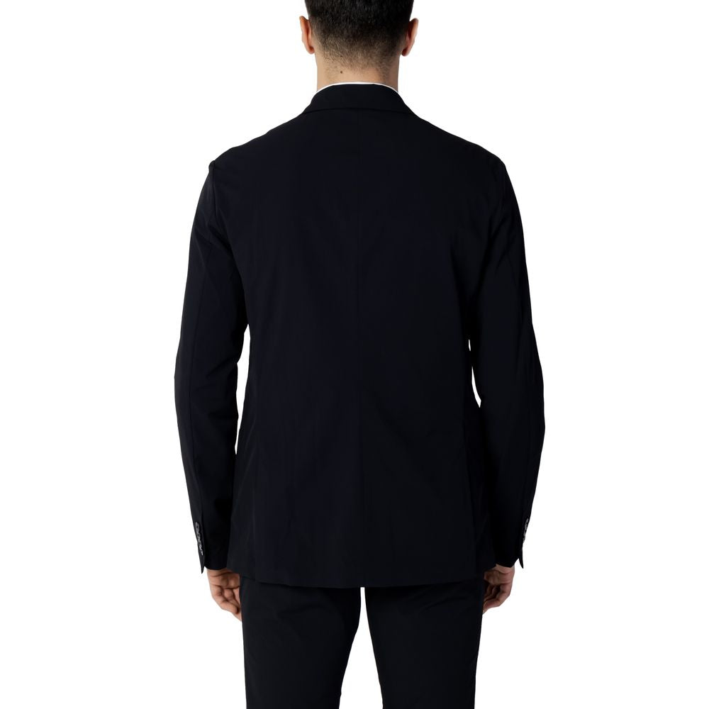 Armani Exchange Blue Cotton Blazer - ClickThatClicks 