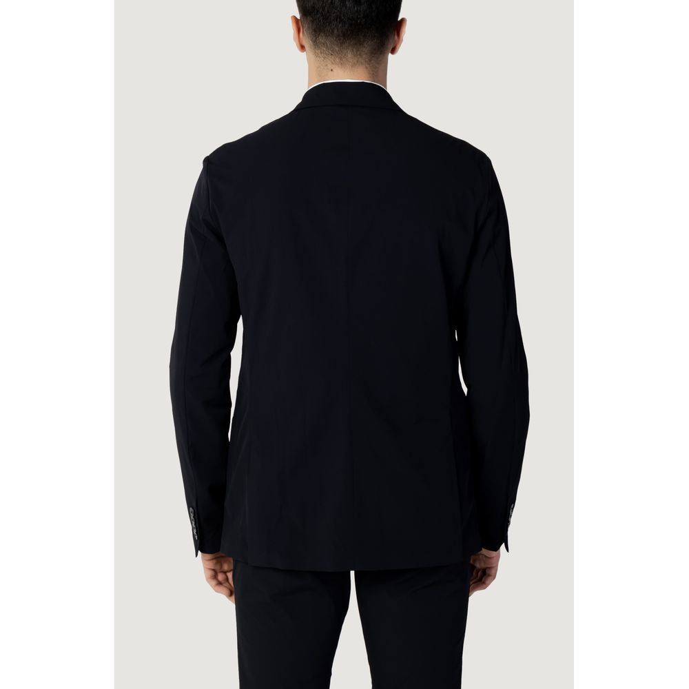 Armani Exchange Blue Cotton Blazer - ClickThatClicks 