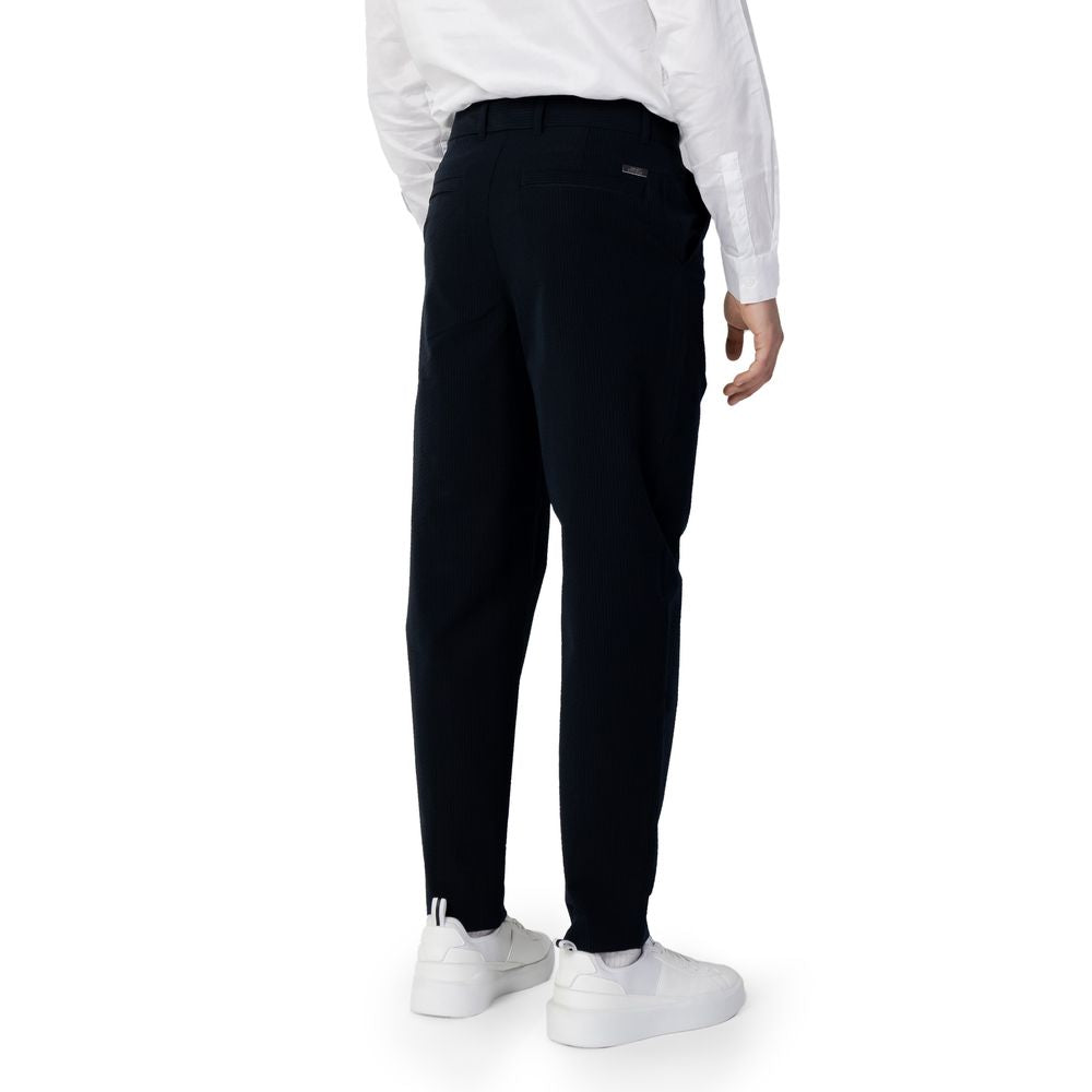 Armani Exchange Blue Cotton Casual Pants - ClickThatClicks 
